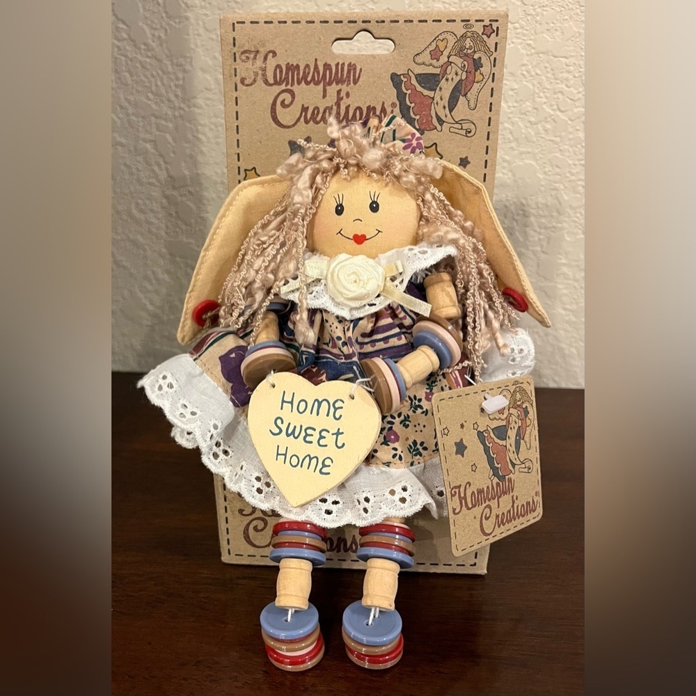 BRAND NEW Homespun Creations “Home Sweet Home” Collectible Doll